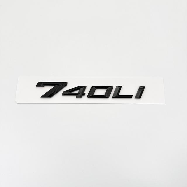 2023 Glossy Black Letters735i 740i 760i 735Li XDrive Emblem for BMW New 7 Series Car Fender Trunk Rear Car Logo Sticker