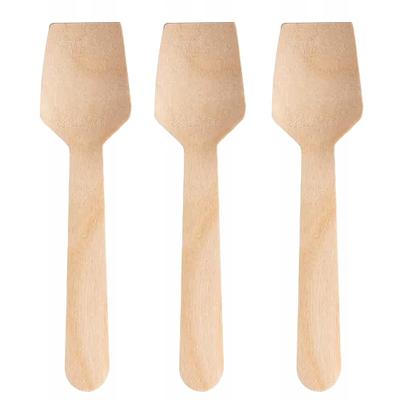 Wooden Ice Cream Spoons "Shovel" 9.5 Cm 100 Pcs.