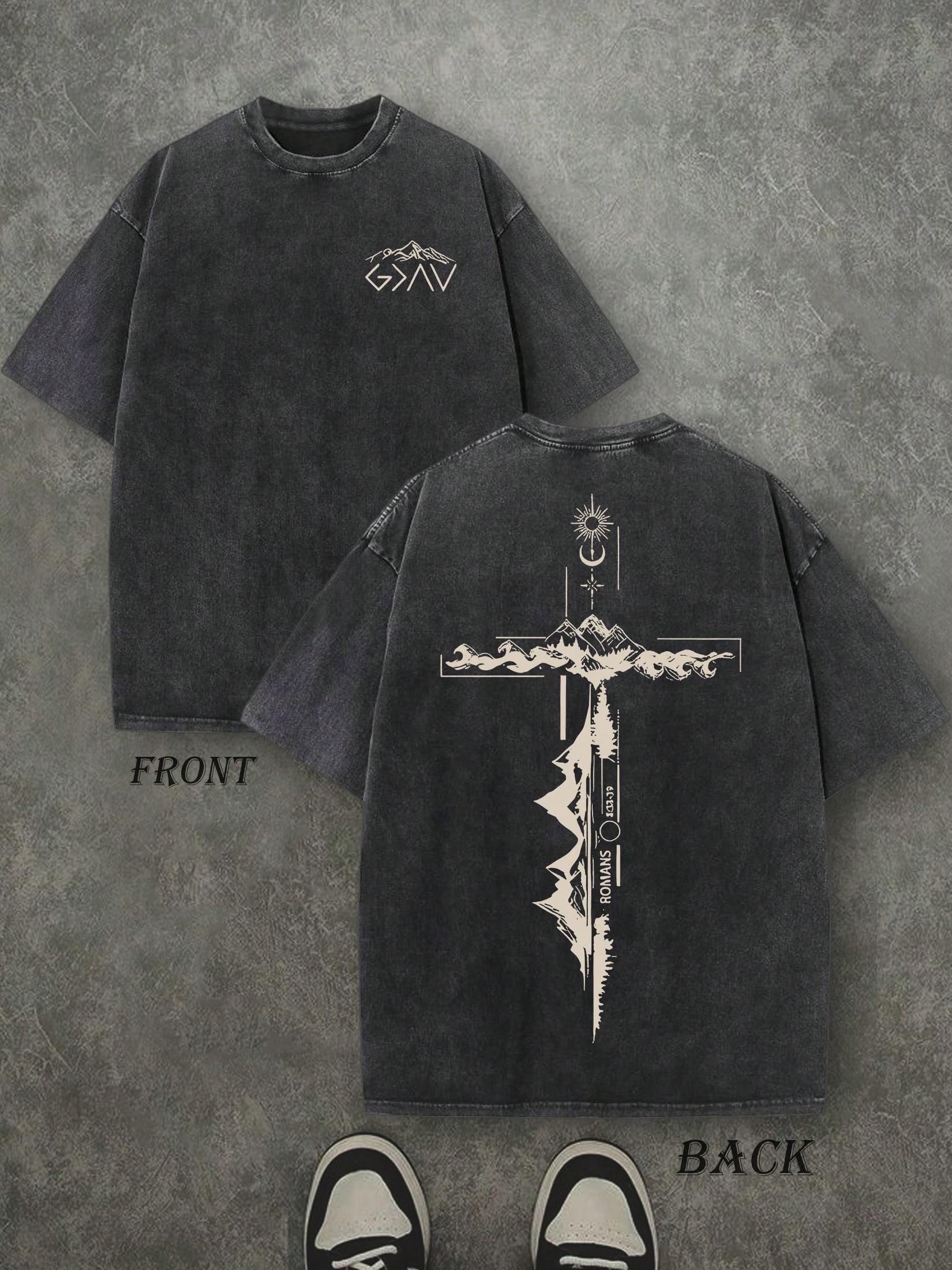 Summer and Autumn Fashion Design for ProcureUnisext Products Cartoonprinted Casual Outdoor Cycling Travel Washed Tshirts M