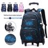 ZIRANYU Student Lightweight Stair-Climbing Trolley School Bag