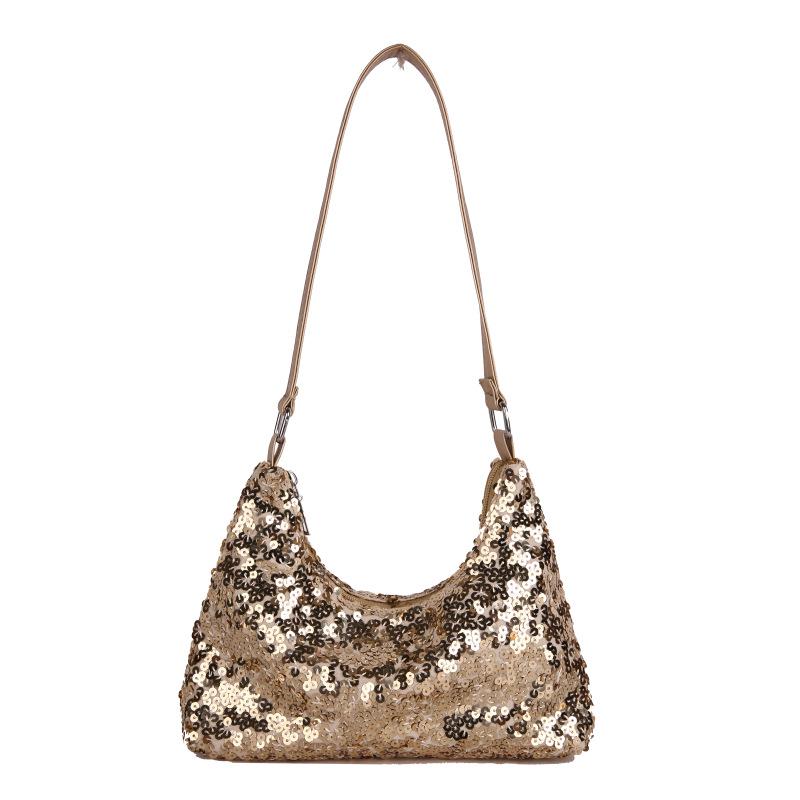 

2025 Niche Sequin Women s Crossbody Bag - High-End Versatile Evening Shoulder Bag золотий