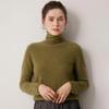 Le Ka Sha Women's 100% Pure Cashmere Turtleneck Pullover, Autumn/Winter 2026, Rolled Edge, 12-Gauge Knit Base Layer.
