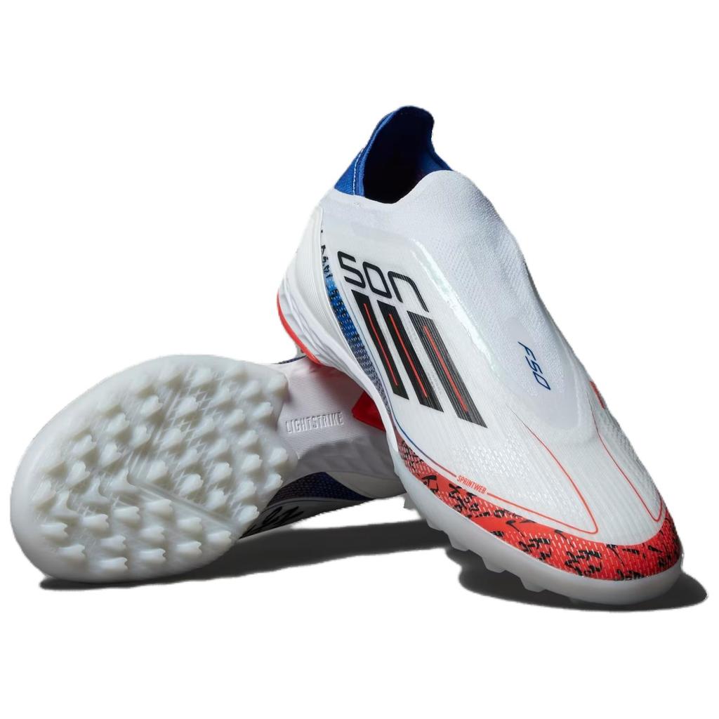 Adidas F50 Pro Son Pohodlné Lehké Protiskluzové Odolné Fotbalové Kopačky Unisex Fotbalové Kopačky Bílé JR5892