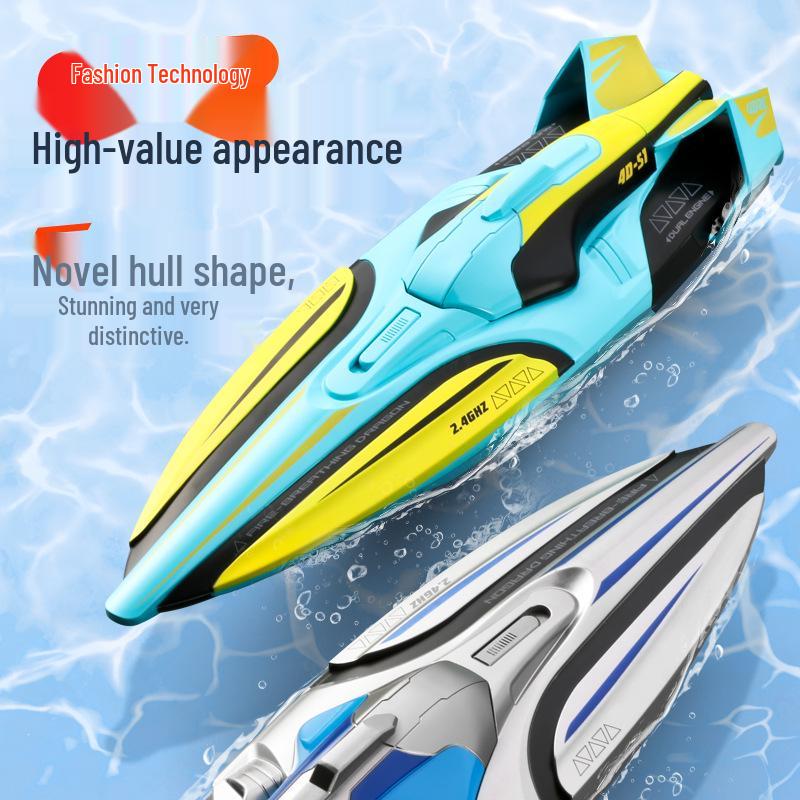 S1 High-Speed Remote Control Boat: Wireless Electric, Long Endurance, 2.4G Large Model Watercraft Toy for Kids