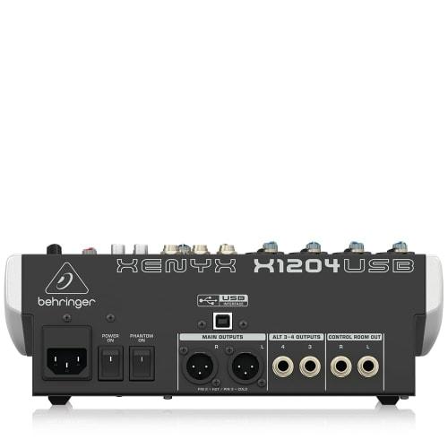 Behringer Analog Mixer USB Audio Interface 8-Channel Effects Pedal XENYX X1204USB