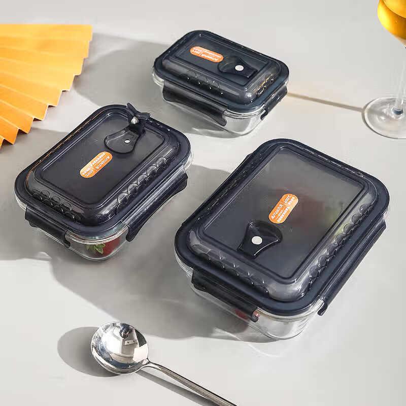 650ML Hitzebeständiges Glas Lebensmittelaufbewahrung 2-teiliges Geschenkset