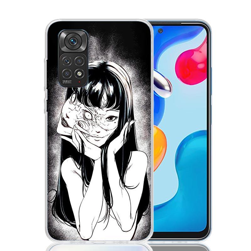 Japanese Horror Comic Anime Phone Case For Xiaomi Redmi Note 15 14 13 12S 12 Pro Plus 11S 11E 11 11T 10S 10 Art Soft Pattern Cov
