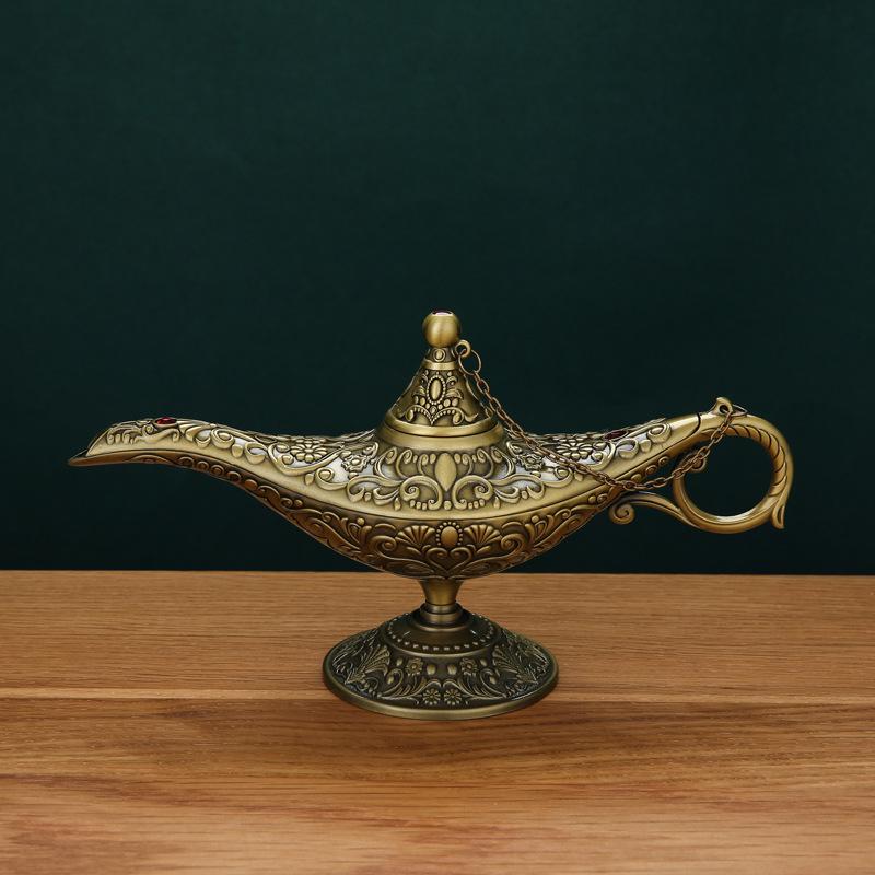 Aladins Wunderlampe Retro-Schmuckstück: Kreative Heimdekoration, Segenswunsch-Lampe für Wohnzimmer & Arbeitszimmer