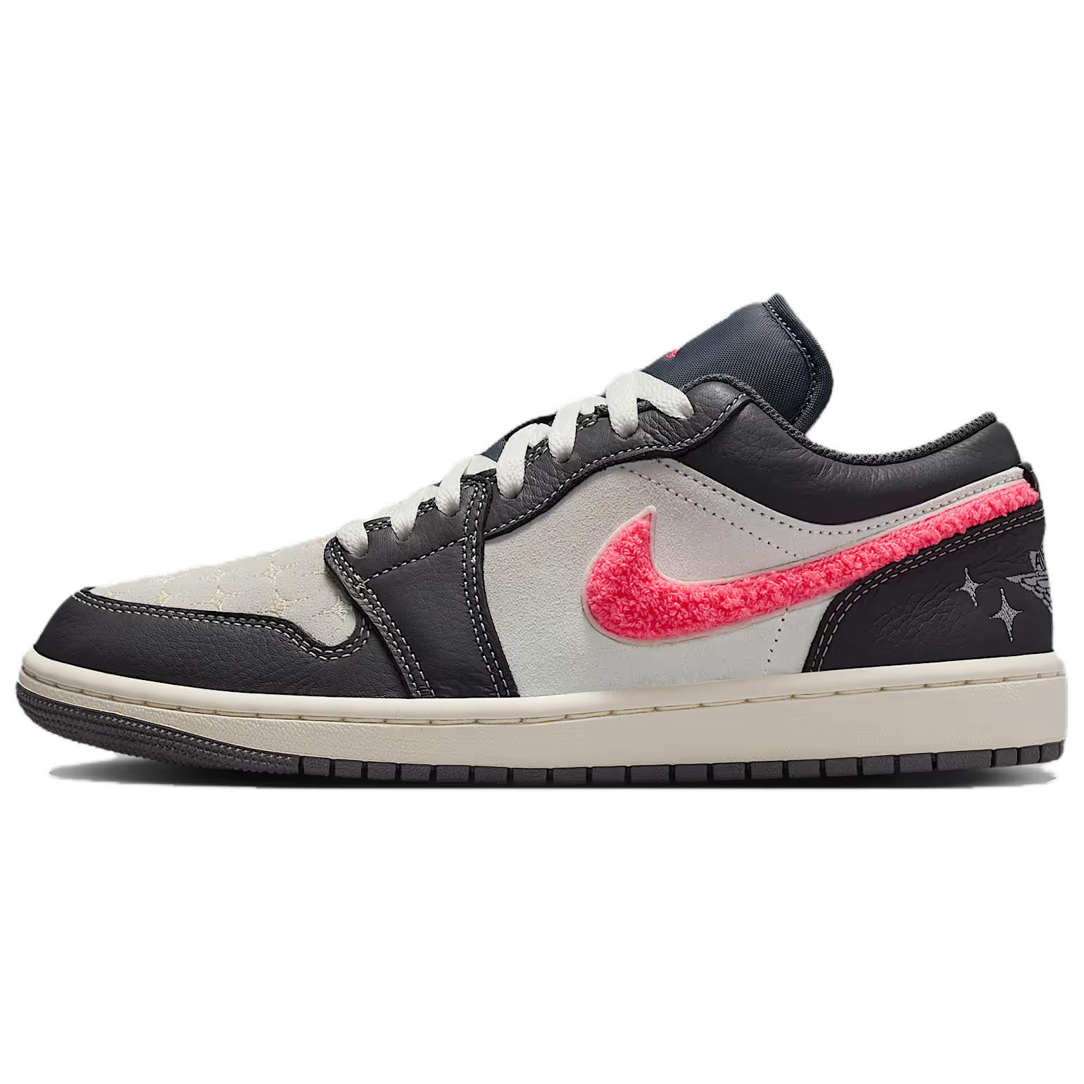 

Женские кроссовки Air Jordan 1 Low SE Light Graphite Hot Punch Черный Муслин Парус IM6565-014 36