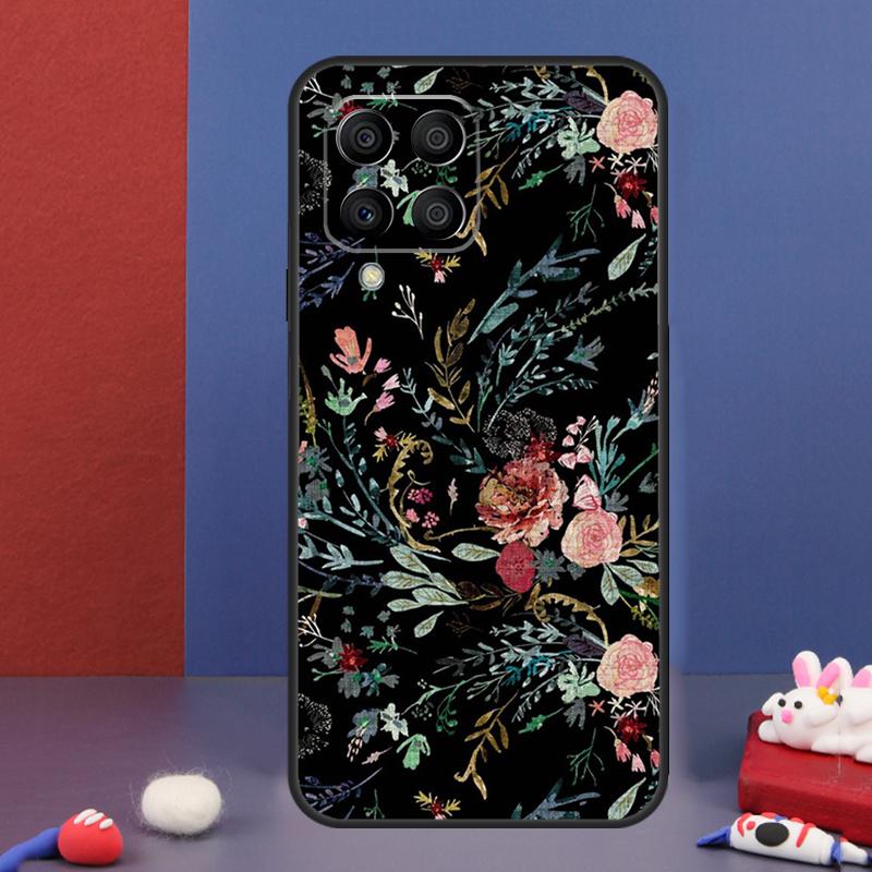 Midnight Floral Case For Samsung Galaxy M13 M53 M06 M16 M31 M11 M35 M55 M15 M56 M36 M12 M32 M52 M14 M34 M54