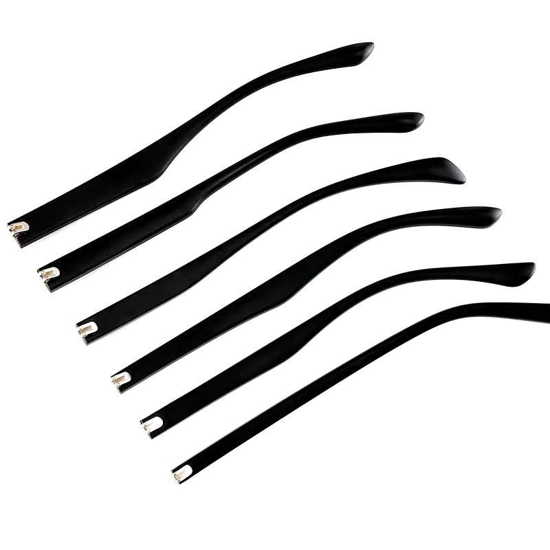 1Pair Eyeglasses Temple Arm Double Tooth Flat Teeth Tr90 Eyeglasses Replacement Anti-Slip Leg Glasses Repair Accessories