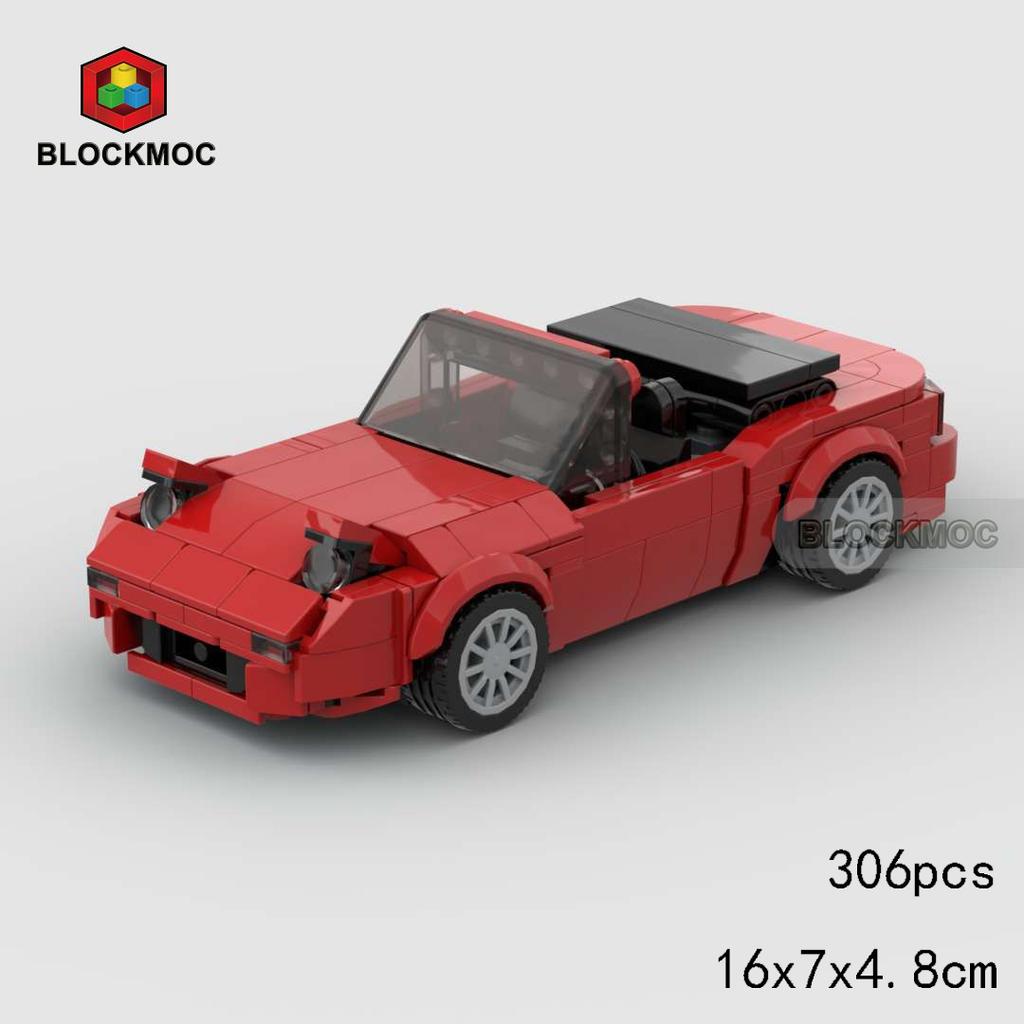 MOC Bricks Miata Serie NA Auto Sportiva da Corsa Veicolo Giocattoli Set di Blocchi da Costruzione per Bambini