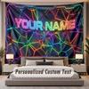 Abstract Geometric (162) Theme Custom Tapestry Personalized Custom Name Text Wall Hanging Tapestry Home Decor Background Cloth