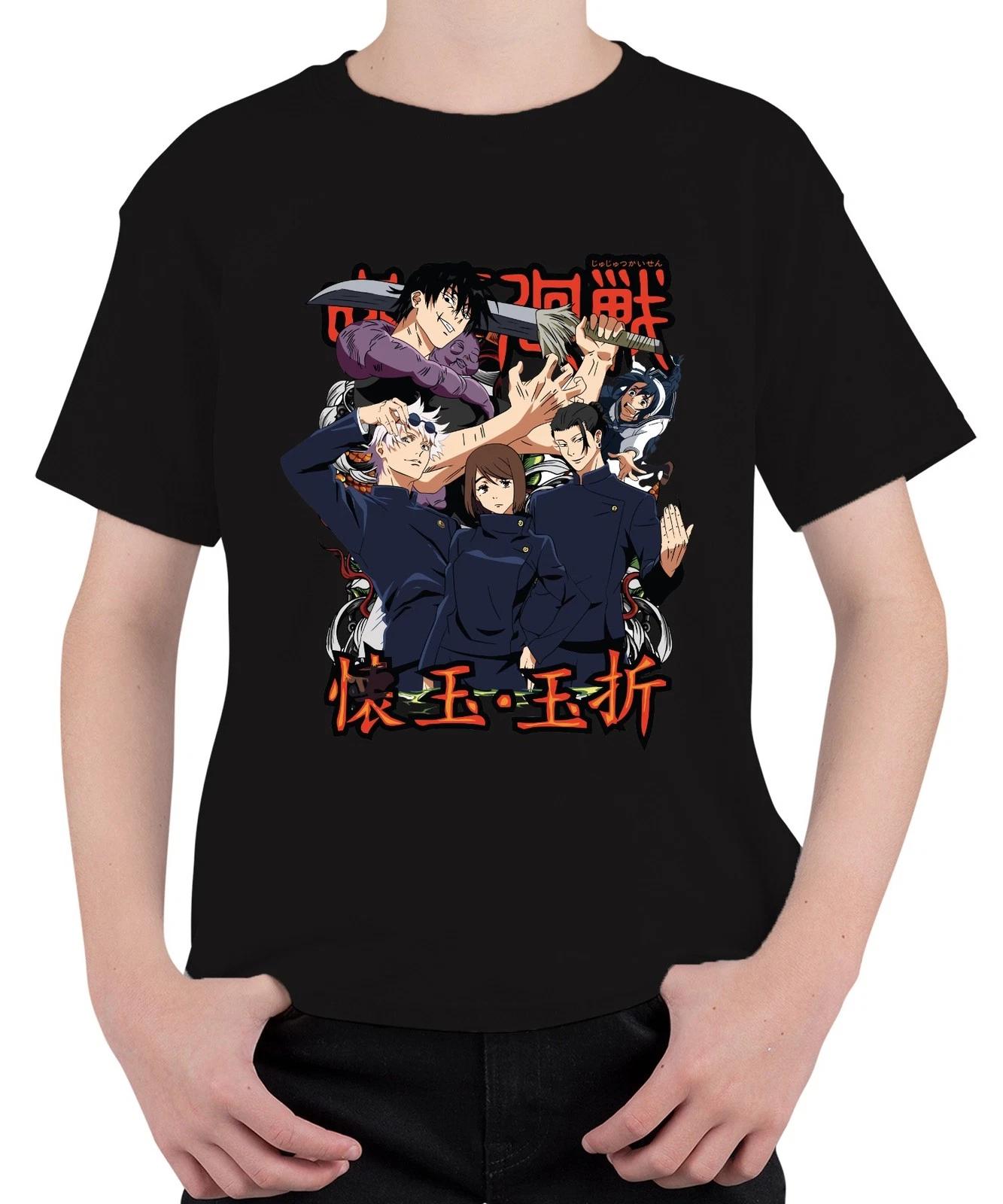 Jujutsu Kaisen Anime Manga Fluchmagie Sukuna Gojo Yuji Geschenk Unisex Kinder T- L
