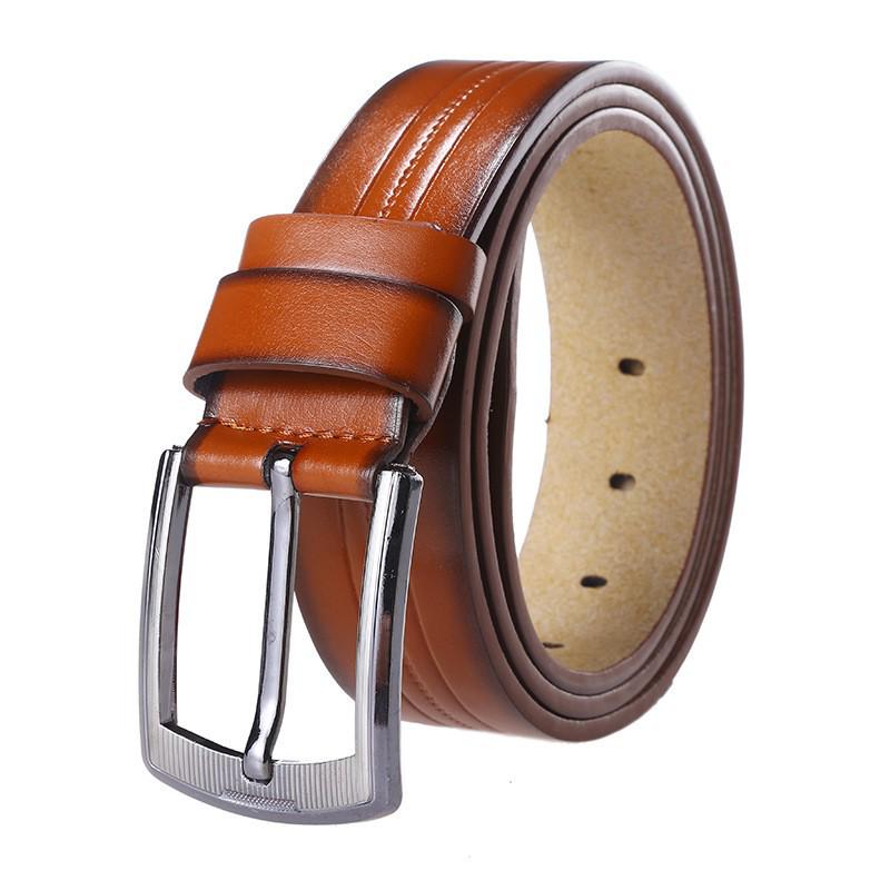 Men's Trendy All-Match PU Belt with Alloy Pin Buckle for Jeans