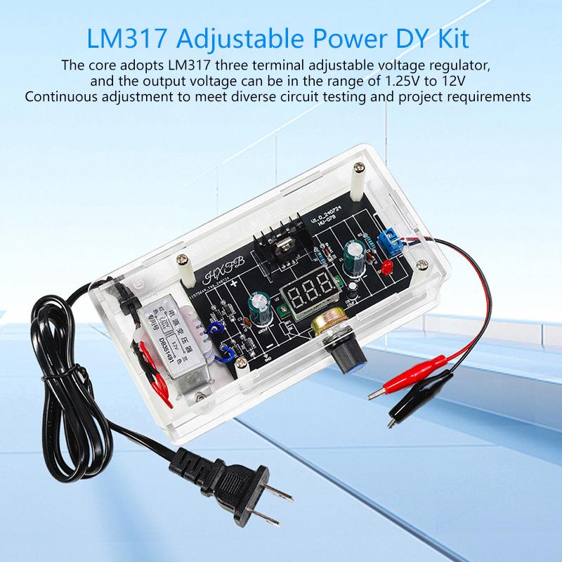 Lm317 Adjustable Power Supply Diy Kit Dc Regulated Power Supply Voltage Module Component Welding Electronic Production Bulk