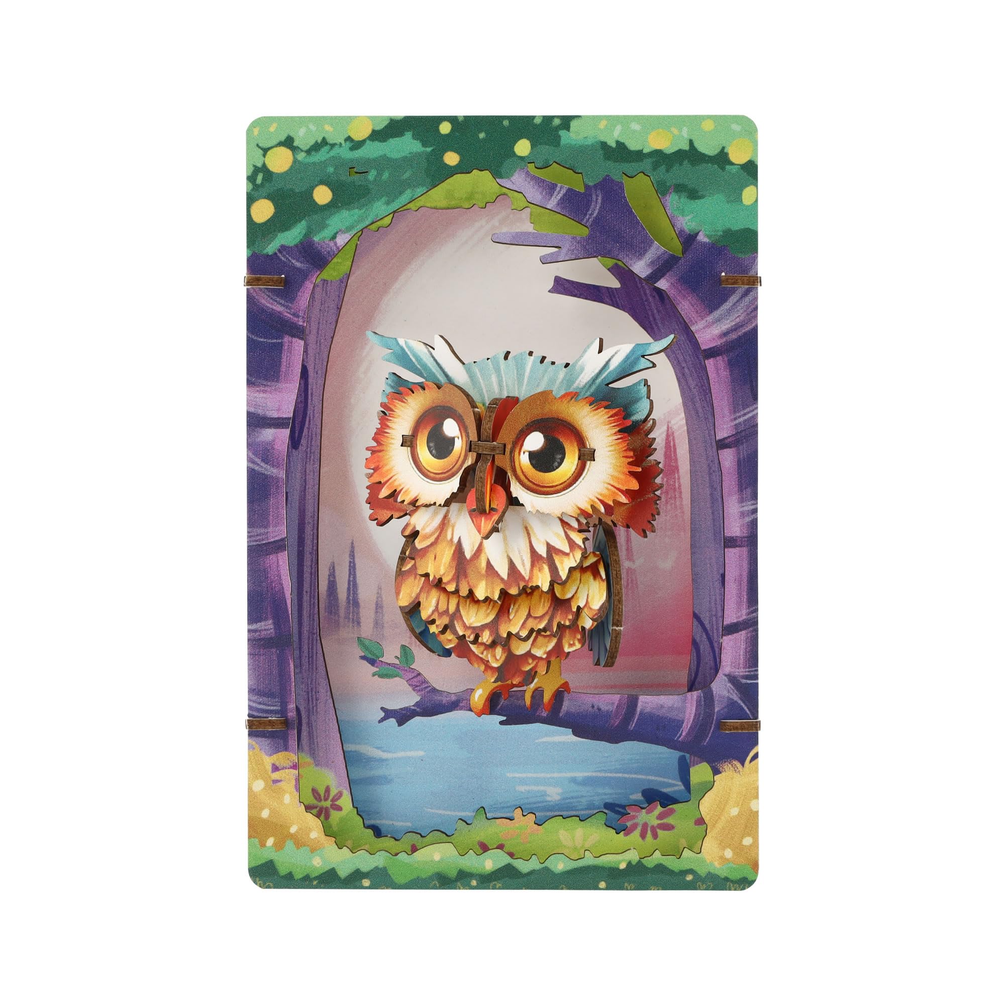 

Luke Run APRICUS 3D Theater Puzzle Owl Puzzle 14.7 x 4.4 x 9.7 cm Paper