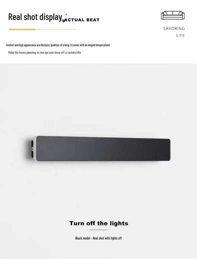 Modern Minimalist Wall Lamp for Bedroom, Living Room, or Hallway