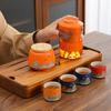 Portable Tea Set Present For Corporate Annual Meeting Vintage Ceramic Art For Tea Lovers Sophisticated Business Travel