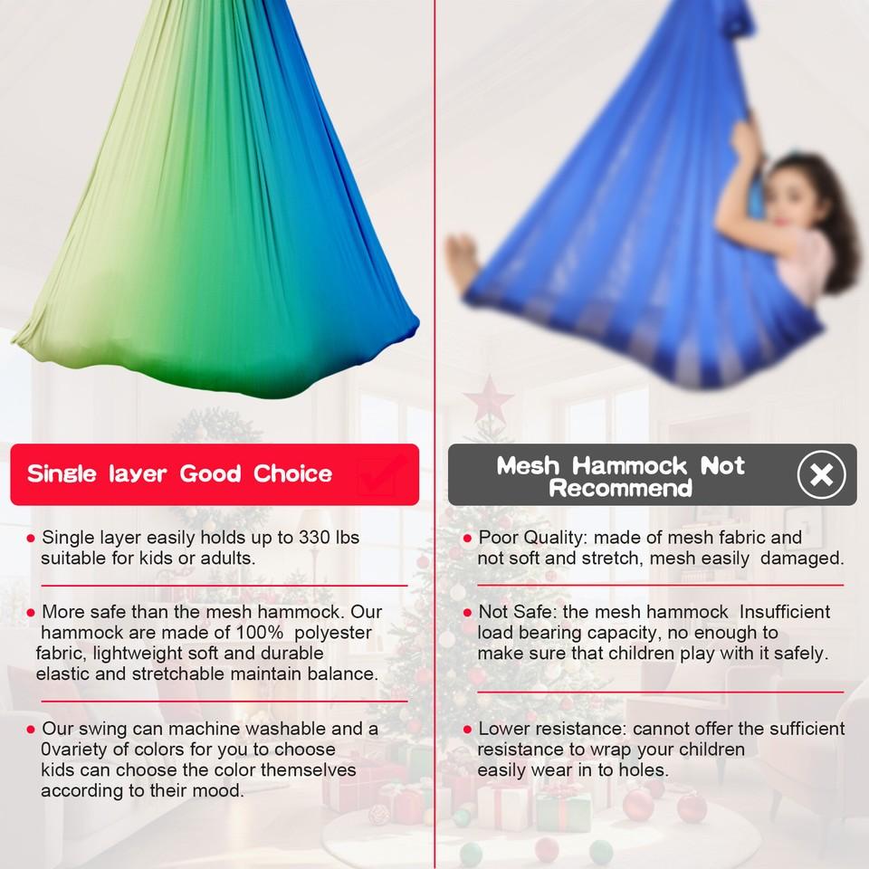 Children's Therapy Swing Hammock Rotating Swing Autism Therapy Swing
