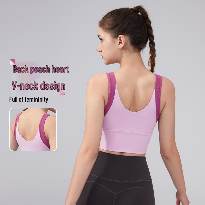 2025 Summer Sports Bra: Fixed Cup, Medium Intensity Yoga & Running Bra for Women