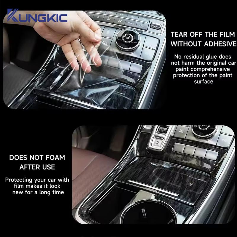 For KIA Seltos KX3 2024   interior Accessories film transparent TPU PPF Gear Panel Center Console Anti-scratch Sticker