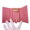 Dior S0983ONMJ 4-stitch quilting My Dior Aster lambskin Canage Key holder  pink lambskin Used