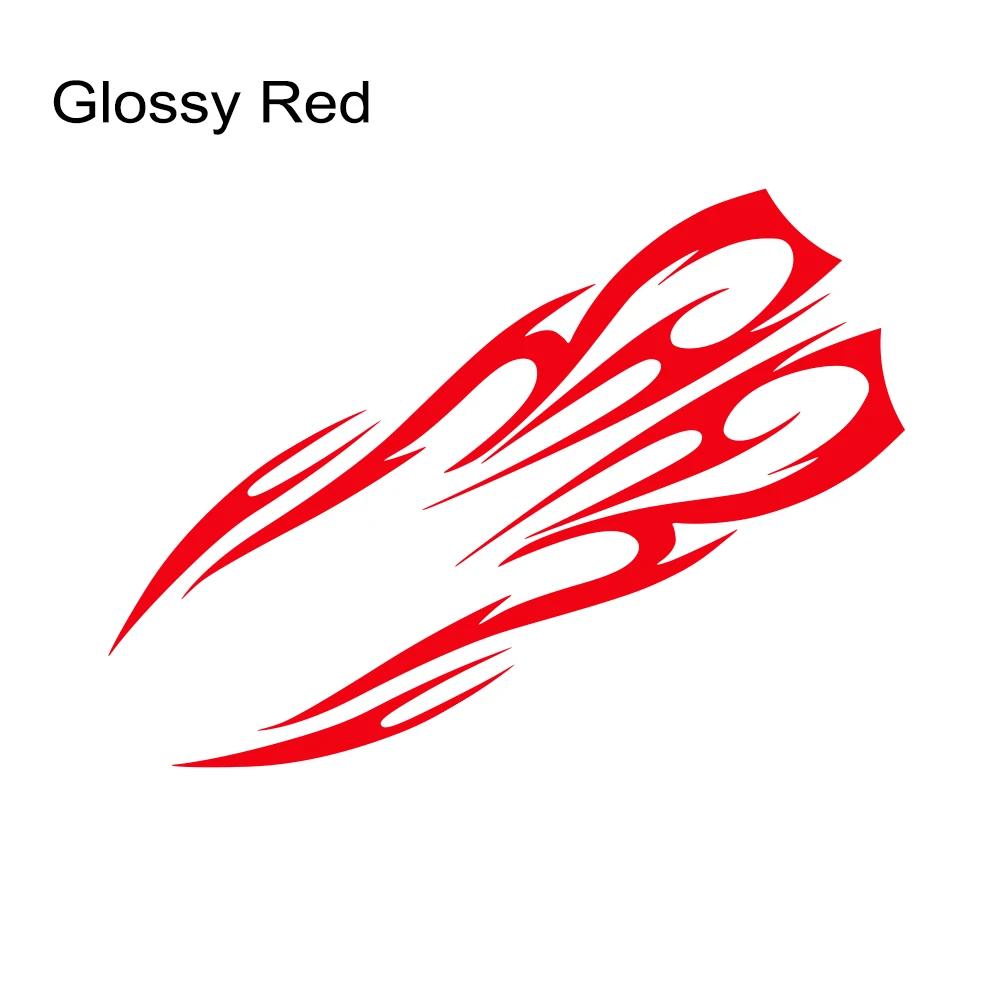 Universal Car Engine Hood Stripe StickerFlame Pattern Racing Sports Auto Body Bumper Vinyl Modified DIY Car Decor Accessories