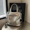 Solid Color PU Large Capacity Hasp Women's Shoulder Bags  High Quality Versatile Ladies Crossbody Bags