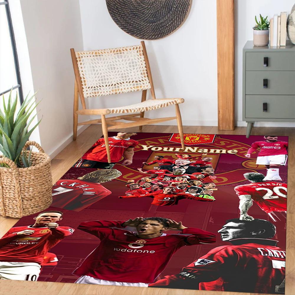Manchester Personalized Name Carpet Perfect for Study room Dining Room Decorate room Game Room Anti-slip Rug Office home decor