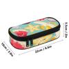 Pencil Pouch Large Capacity 300D Polyester Secure Zipper Closure with Main Compartment Mesh Pocket and Pen Slots for Boys Girls