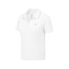 Basic Sports Series Simple Comfortable Versatile Slim Fit Short Sleeve Polo Shirt Women Tops Bright-White P225W142-0019