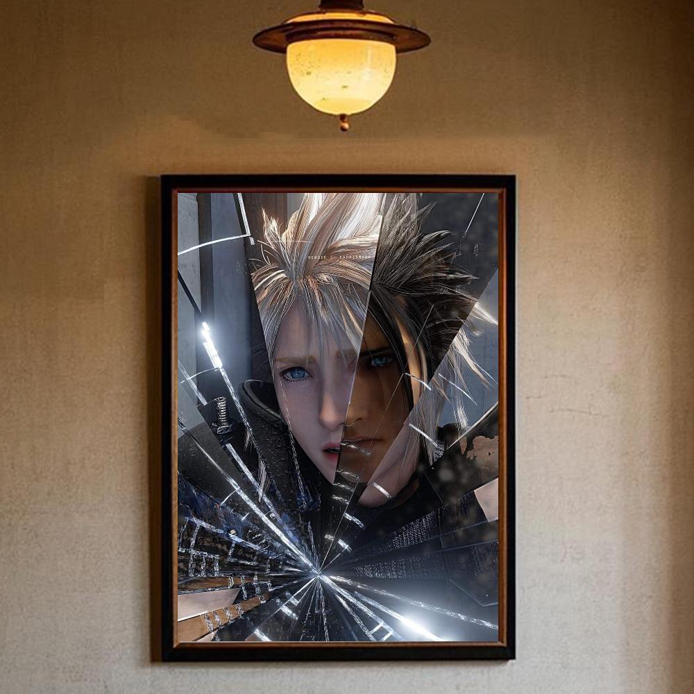 Video Games Final F-Fantasy Poster HD Art Sticky Wall Waterproof Home Living Room Bedroom Bar Aesthetic Decoration