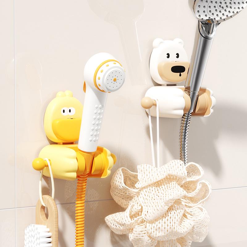 Punch-Free Adjustable Suction Cup Shower Head Bracket for Kids