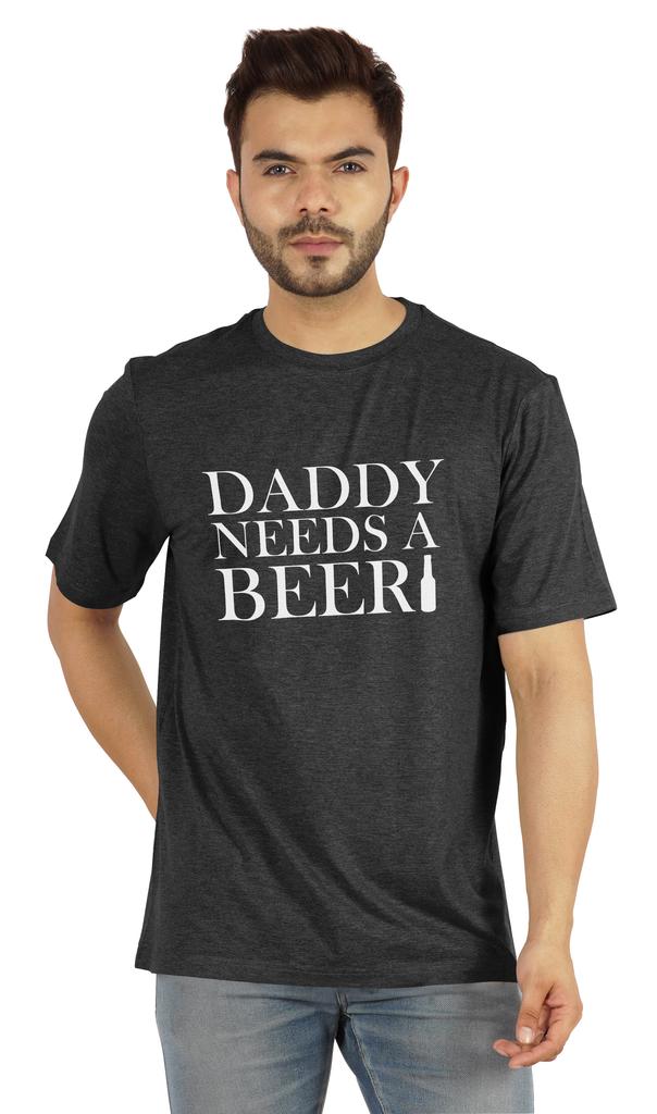 Inkmeso Graphic Tshirt For Men  s   Daddy Needs A Beer   Funny Quotes Dad  s Drinking Tee