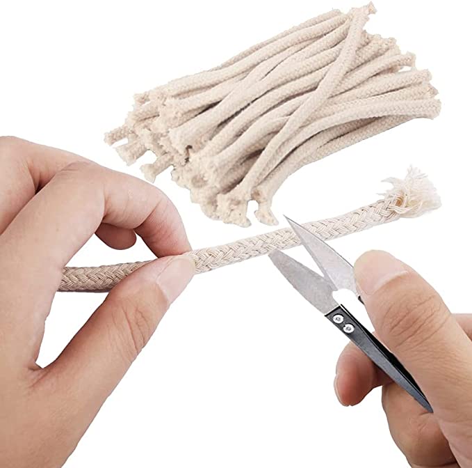 3/5/10M Length 2-8mm Round Wire Core Cotton Wick Long Burning Alcohol & Paraffin Burner Replacement Candle Cotton Core Wick