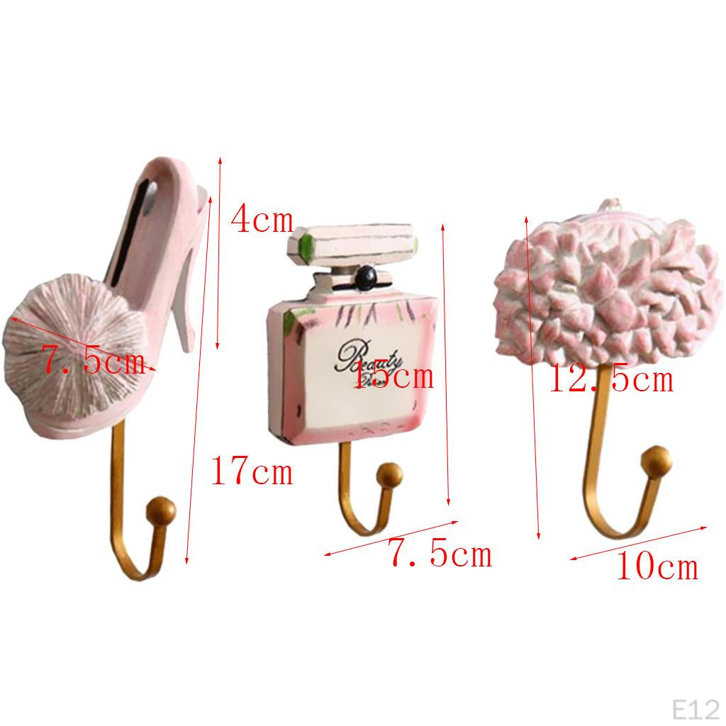 3 Pcs / Set Decorative Resin Hook