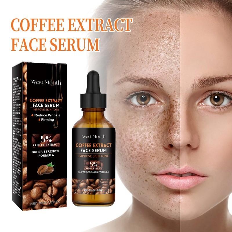West Month Caffeine Facial Serum For Brightening Dull Skin Minimizing Pores And Hydrating