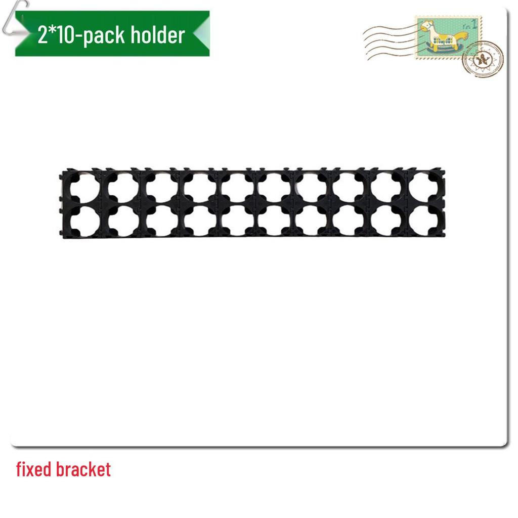 18650 Lithium Battery Pack Bracket for 1-6 Cells, 18.4mm Holes