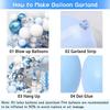 Blue Balloon Set Opening Arrangement Balloon Decoration Indoor And Outdoor Balloon Chain Shopping Mall Decoration Supplies