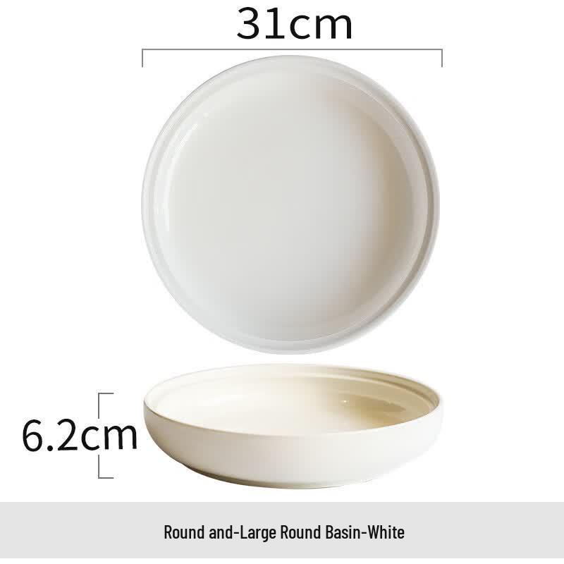 Ruhan Large Round Ceramic Serving Plate