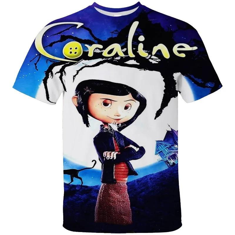 Coraline Spooky Vintage Graphic T-Shirt Unisex Short Sleeve
