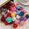 100/200Pcs Artificial Rose Flowers Heads 4cm Foam Fake Flowers For Home Room Decor Outdoor Garden Party Bride Wedding Decoration