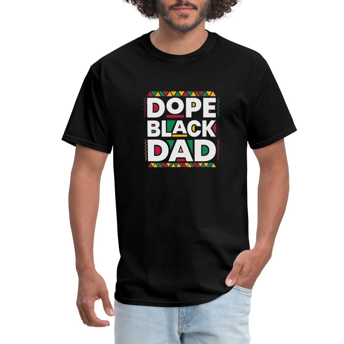 Dope Black Dad Juneteenth Father s Day Men s T-Shirt M