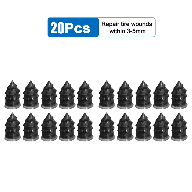 10/20/30/40 Stück Vakuum-Reifenreparatur-Nägel für Auto Motorrad LKW Roller Reifenpannenreparatur Universelle Schlauchlose Gumminägel