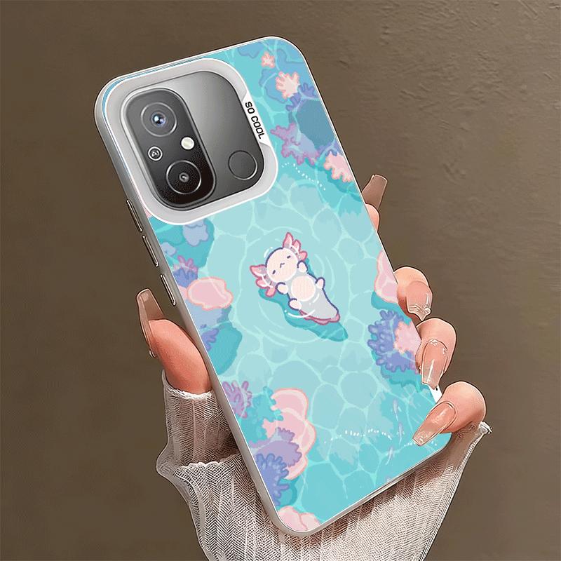 Axolotl Cartoon Cute Shockproof Phone Case for Xiaomi Poco X7 X6 X5 X3 Pro F7 Ultra M8 Redmi 15C 15 14C 13C 12C 10C 13 12 10
