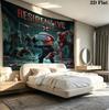 Resident Evil Wall Tapestry Aesthetic Wall Hanging Printed Fabric Blanket Decorative Tapestries For Bedroom Living Room Home Decor