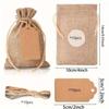 30pcsSet, Premium Burlap Gift Bags with Drawstring and Gift Tags String, 4x6 Inch Reusable Gift Bags, Burlap Bags, Linen Sac