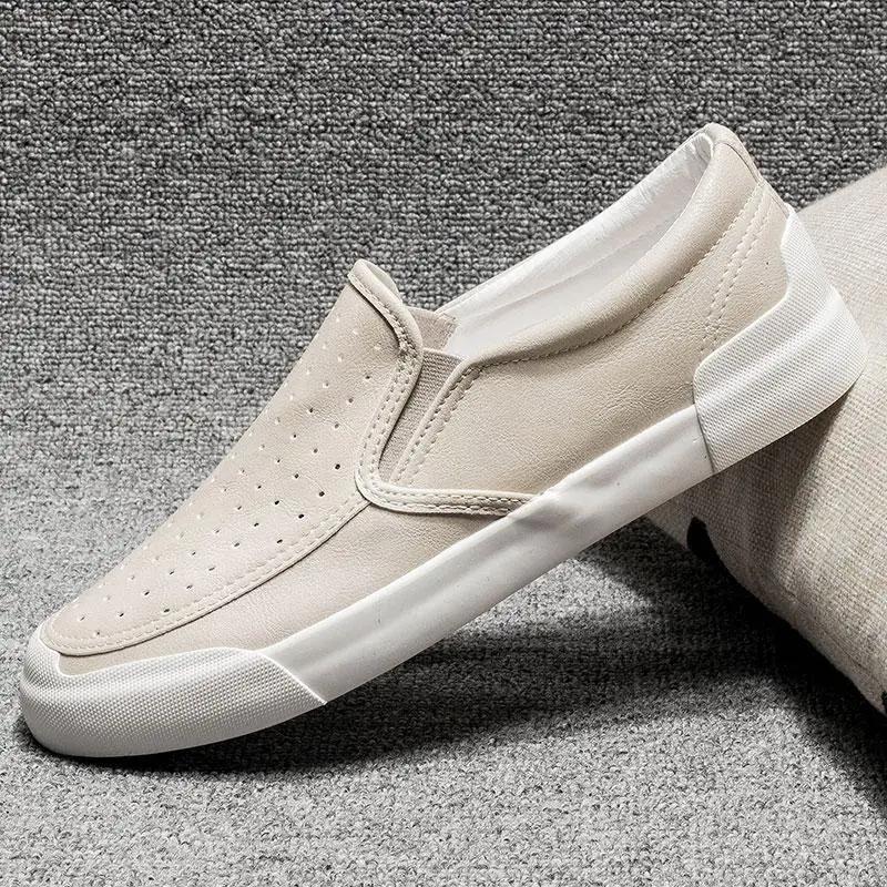Slip-on Male Casual Shoe New In Footwear Men's Leather Shoes Offer Classic Original Common Designer Sale Shipping Free Low Price