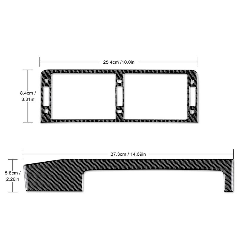 Carbon Fiber Trim for BMW E46 1998-2005, Glossy Air Vent Frame Cover Anti-Scratch Sporty Interior Upgrade